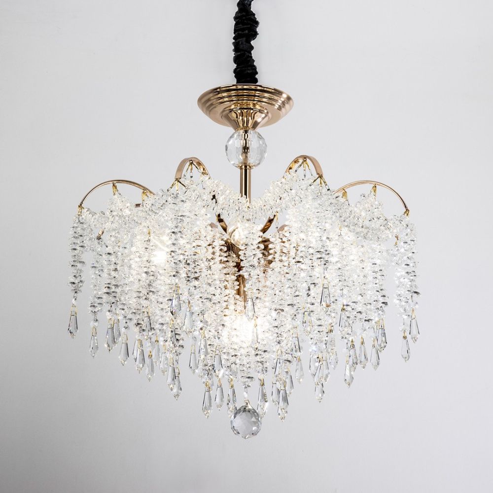 Подвесная люстра 48*48*105 см, Е14 10x40ВтW, Золото MODELUX ML.855.10