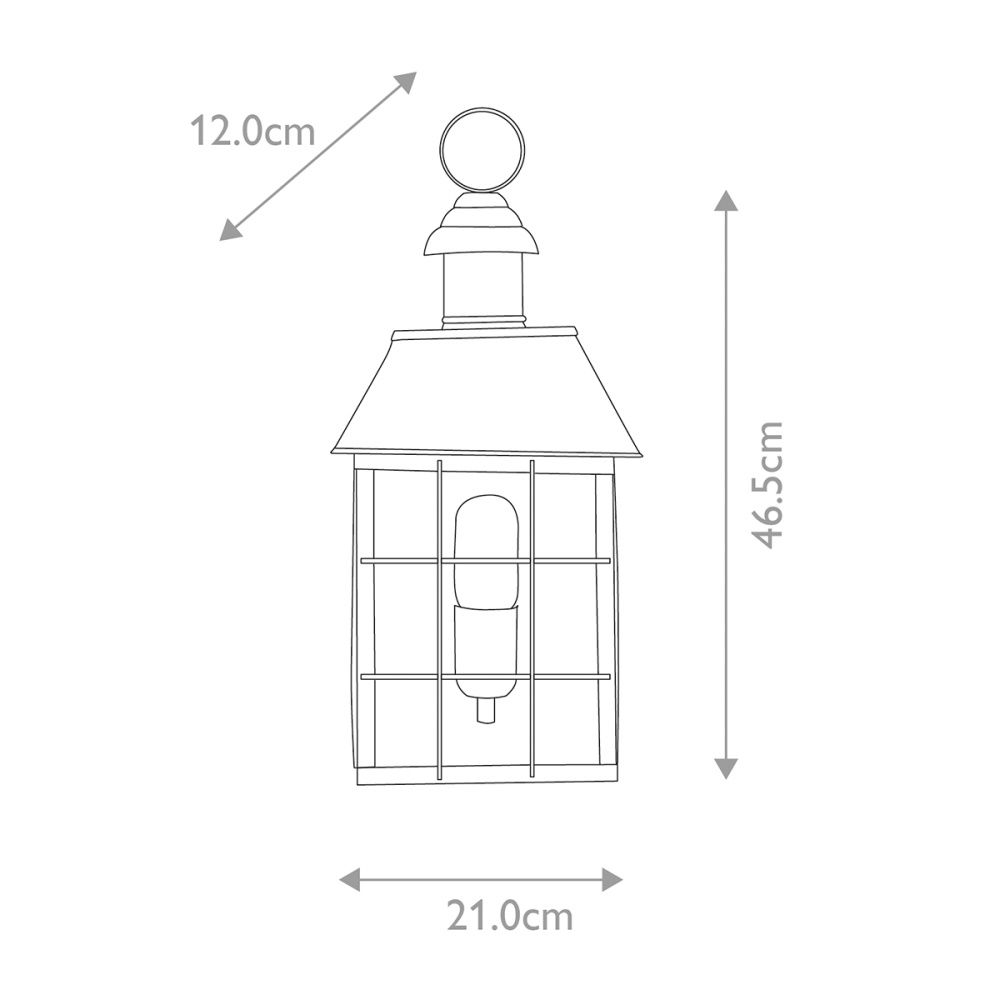 Настенный фонарь Elstead Exterior, Арт. HYDE-PARK-BR
