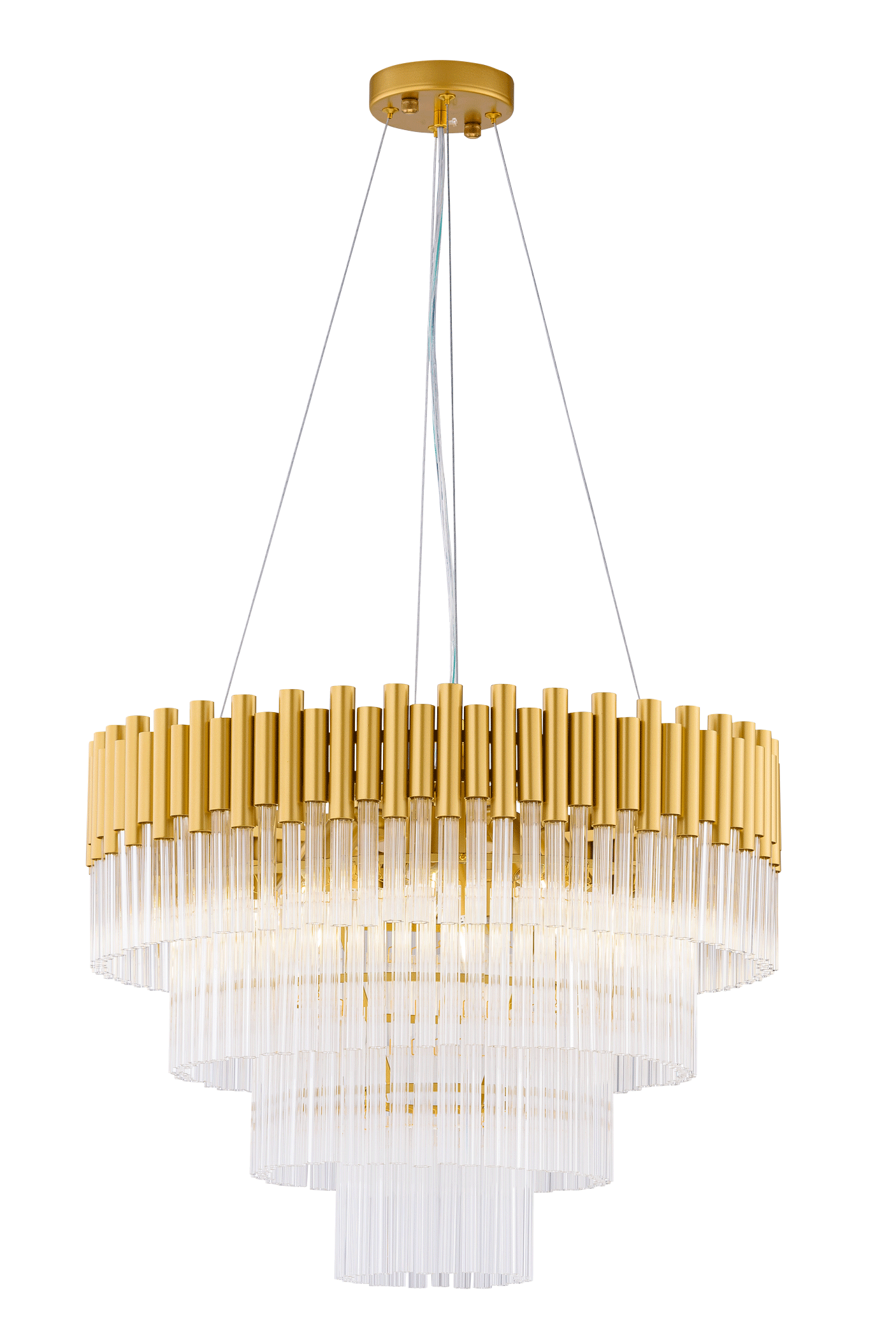 Люстра 550*410-1300, 8*E14, 40W NewRgy Cristallo 2264A/8 SP BRS, SP BRS