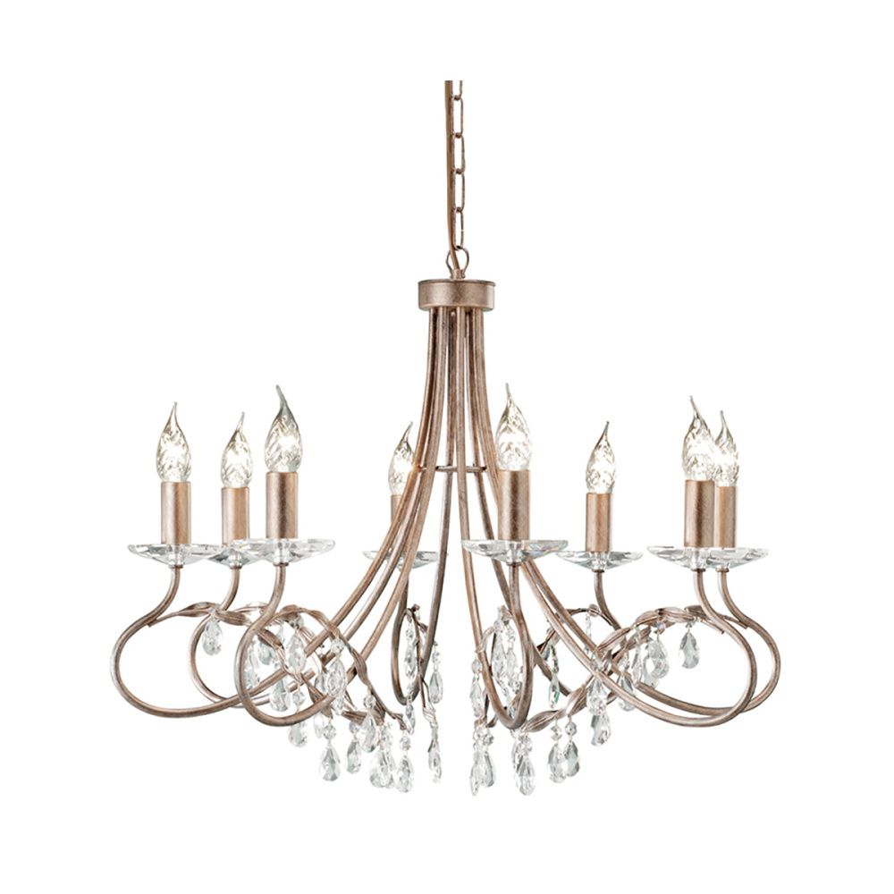 Люстра Elstead Lighting CRT8-SILVER-GOLD