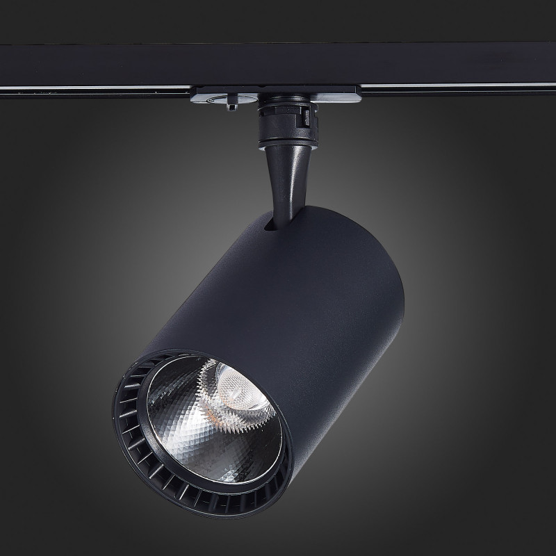 Трековый светильник 12*8 см, 20W 4000K ST LUCE Однофазная трековая система ST351.446.20.36 Черный
