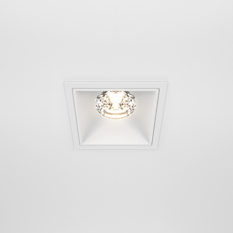 Светильник 9 см, 15W, 3000K, Technical DL043-01-15W3K-D-SQ-W, белый, 36°, Dim, Triac