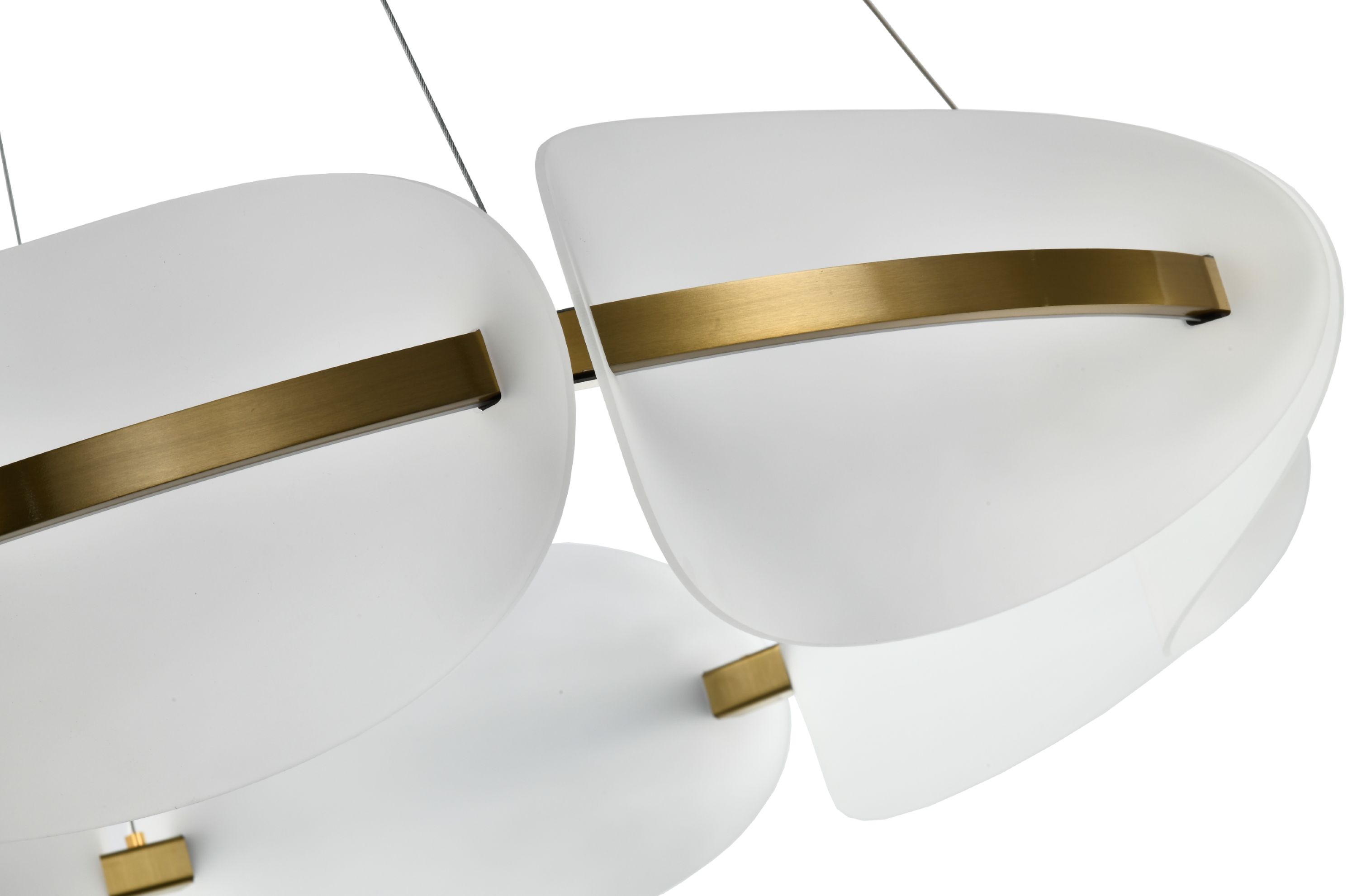 Светильник подвесной 80*18 см, LED 40W 4000K латунь Zortes Moon ZRS.1210.80