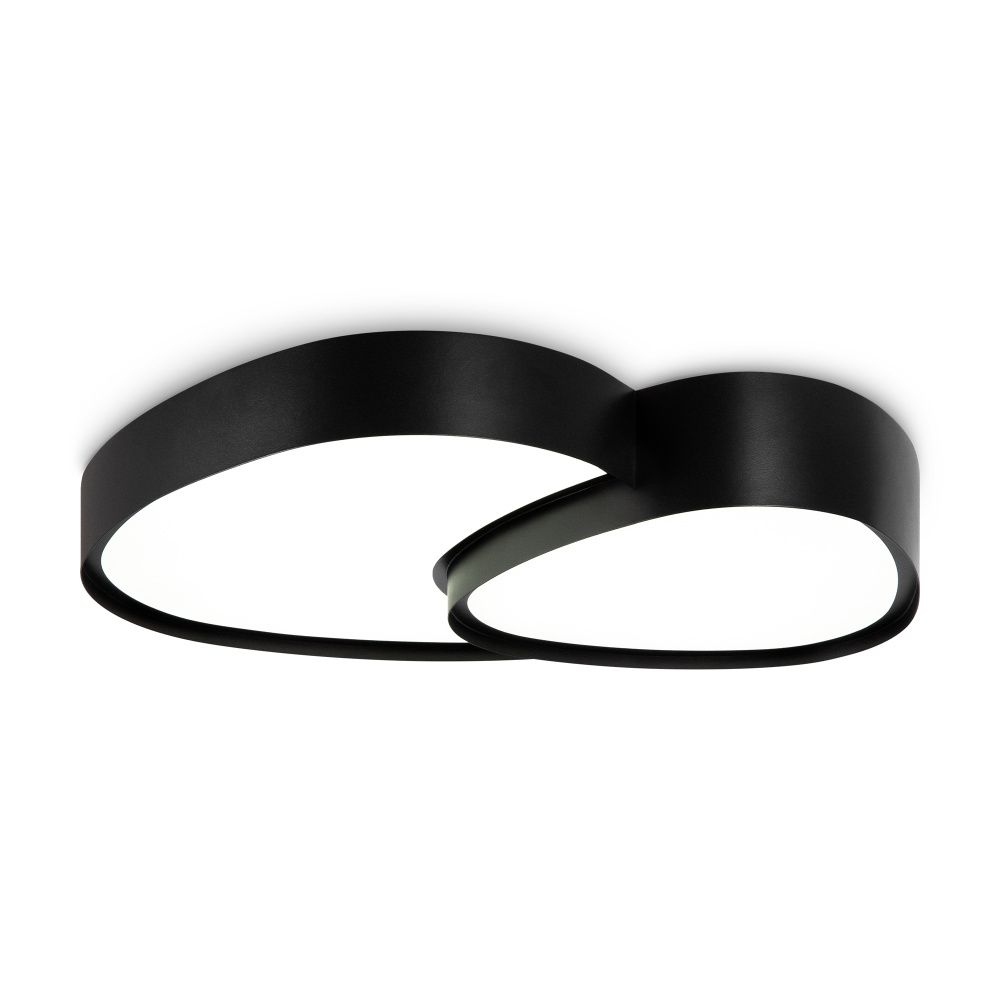 Светильник 52,5*38*-8 см, *LED*72W, Freya Скромность / Modesty FR6079CL-L72B, Черный