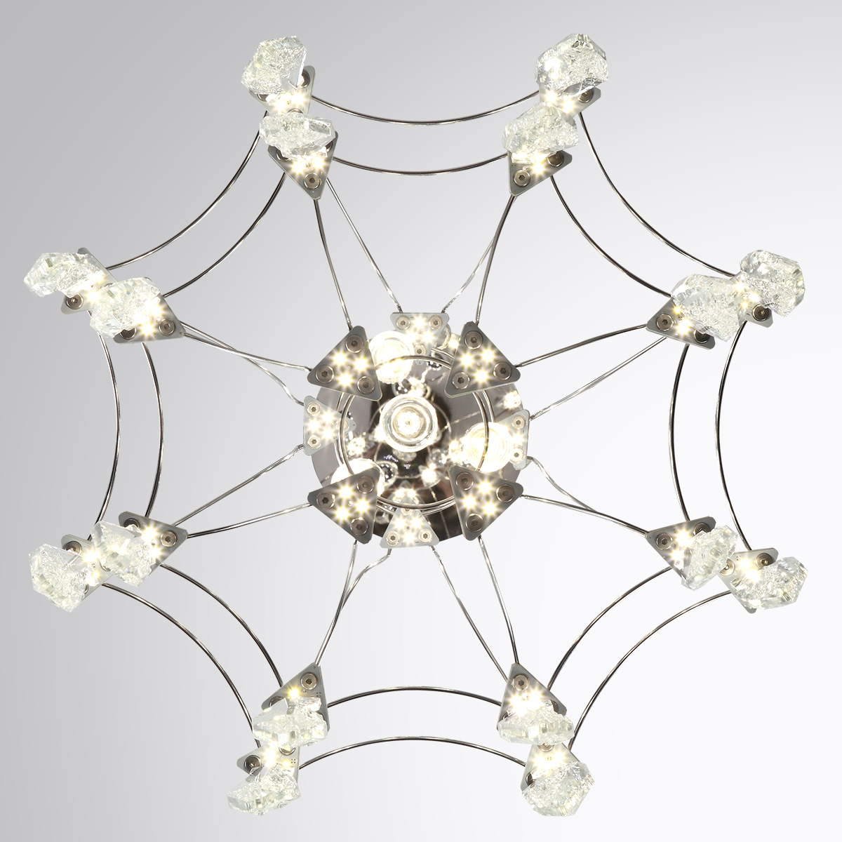 Подвесной светильник 41 см, 52*LED*35W, 4000К, 3150lm Odeon Light Flamenco 6699/35L, хром