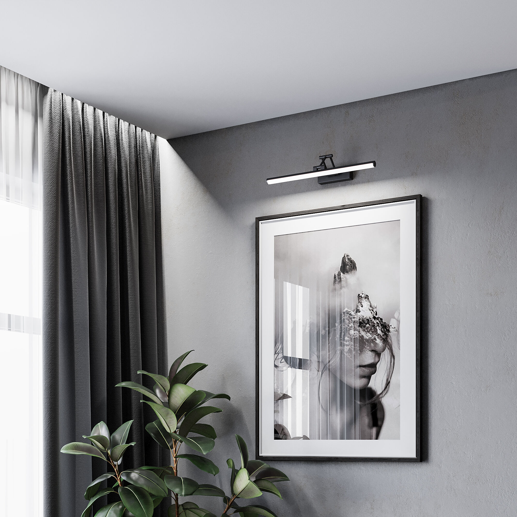 Светильник 49 см, 12W, 4000K, Elektrostandard Monza 40128/LED, черный