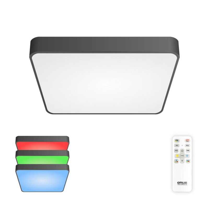 Cветильник 40 см, 70W, 3000-5500K, Citilux Купер CL724K70G1 RGB, черный