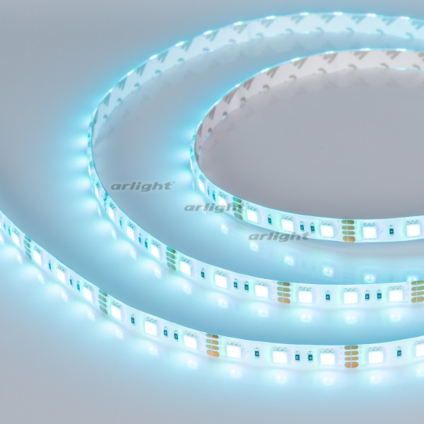 Лента герметичная RTW-SE-B60-10mm 12V RGB (14.4 W/m, IP65, 5060, 5m), Arlight 014618(2). Цена указана за 5 метров. Продается кратно 5 метрам.