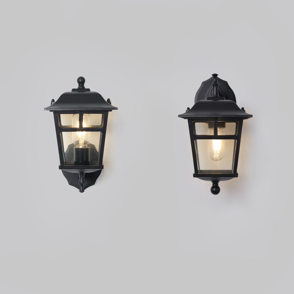 Уличное бра 19,5*16*-28 см, 1*E27*40W Voltega  VGL7212WL-01B, Черный