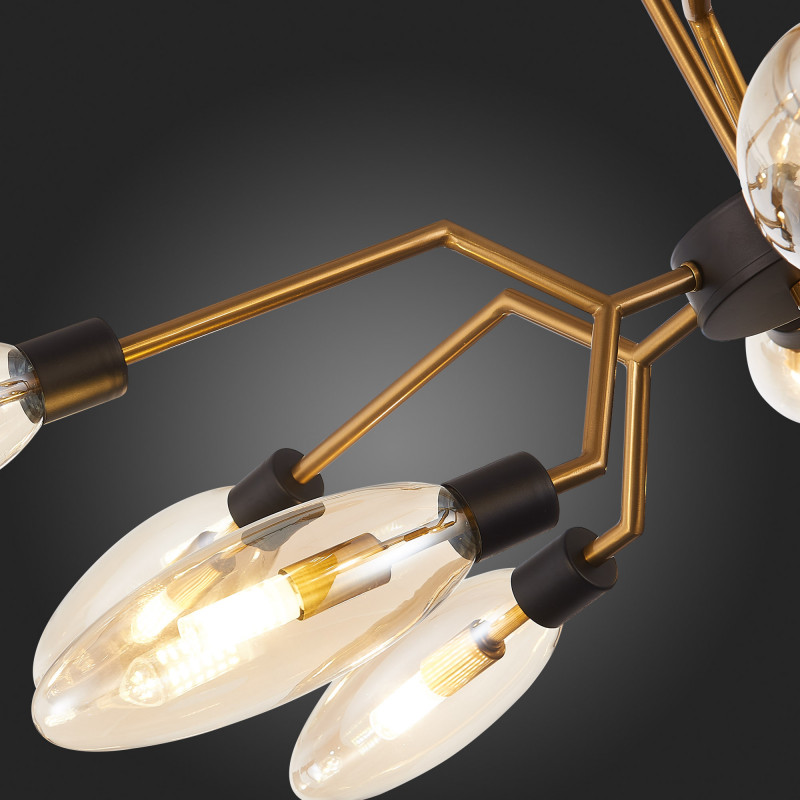 Люстра подвесная 105 см, ST LUCE DESIMA SL1174.303.12 Латунь