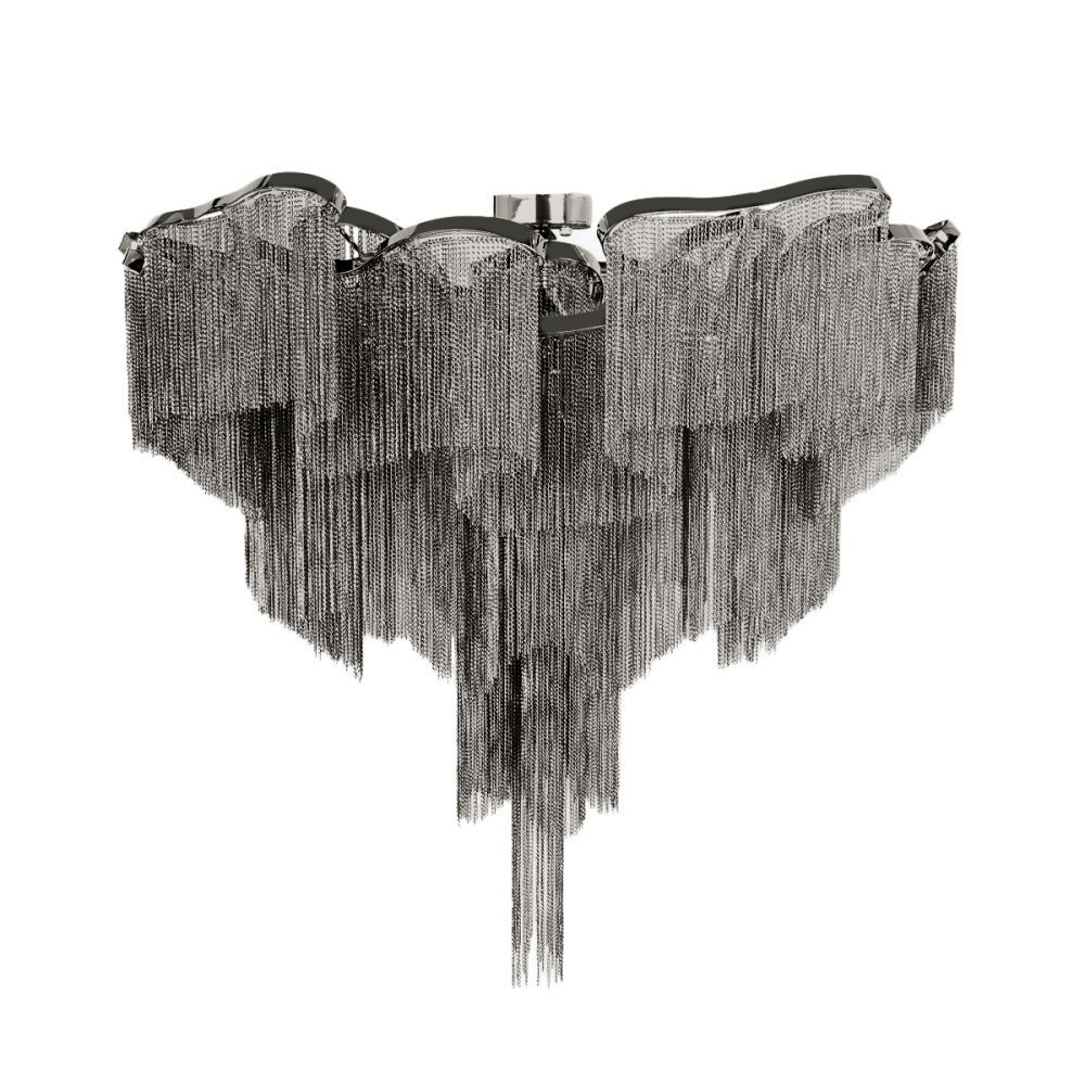 Потолочная люстра 100 см, Loft IT Stream 10208/1000C Gunmetal, черный хром