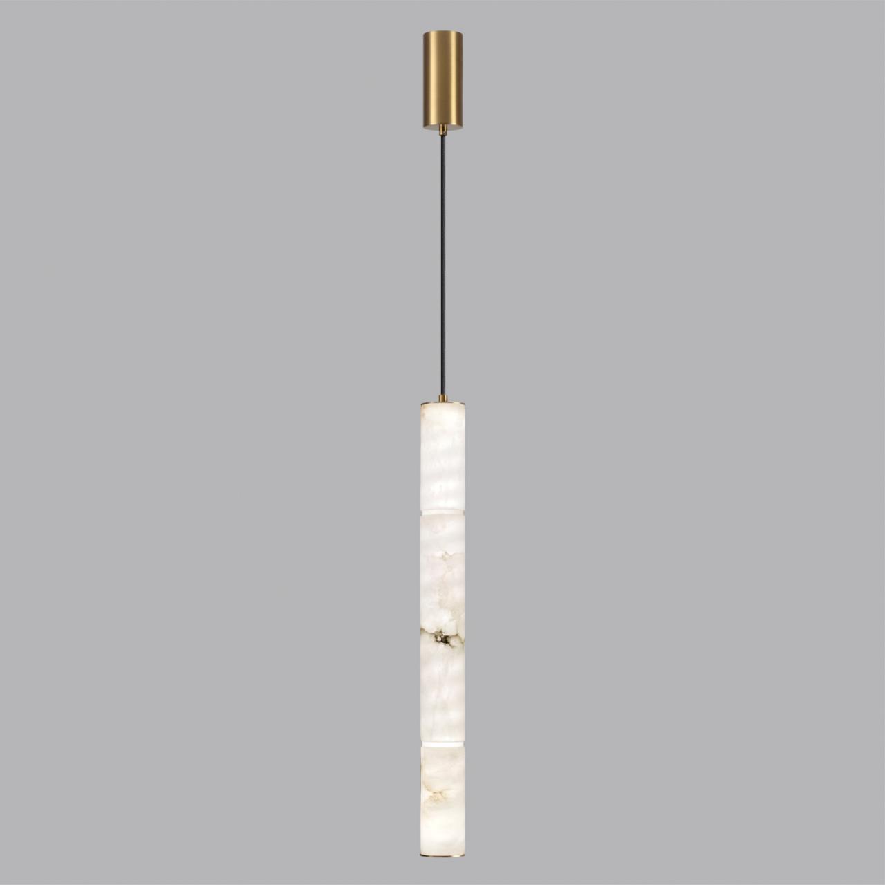 Подвесной светильник 6*150 см, 1 LED*15W, 3000 К, Odeon Light Marbella, латунь 6674/15L