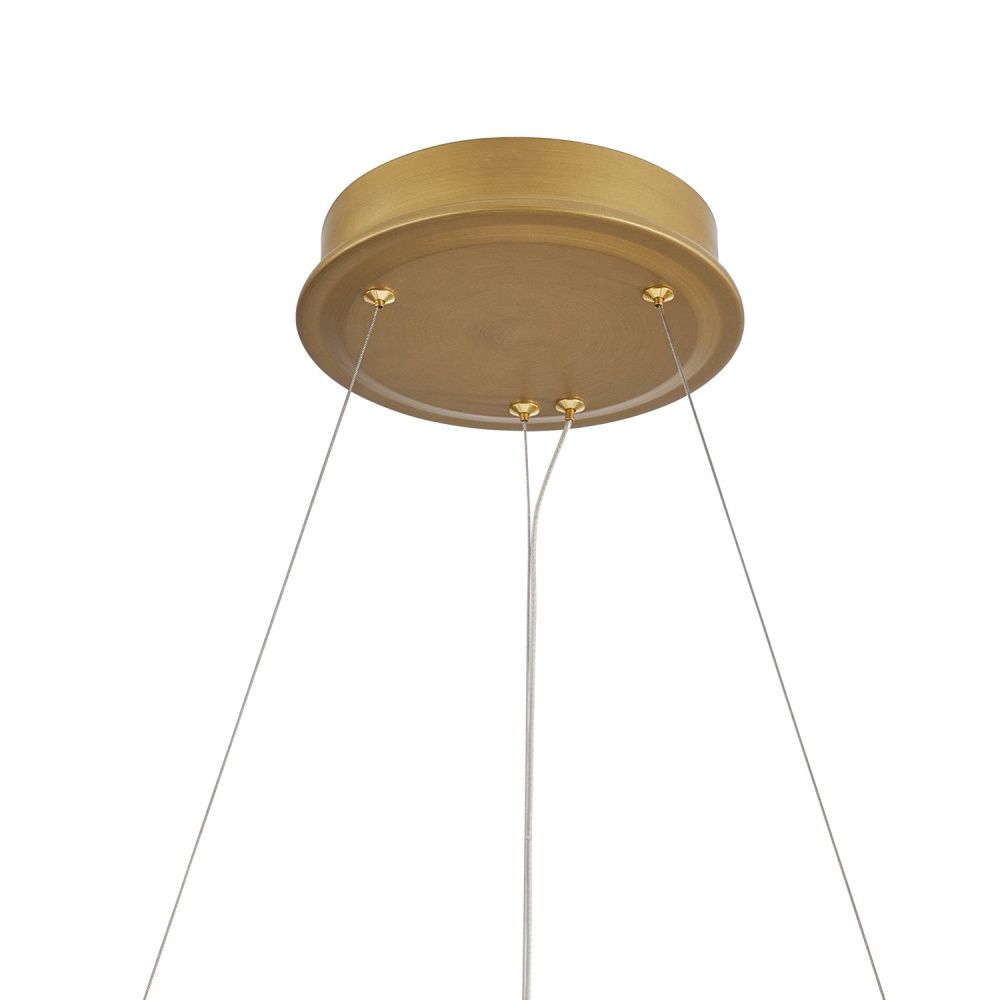 Люстра *68,5*70-120 см, *LED*65W, 3000K, Favourite Mirabella 4754-7P, латунь