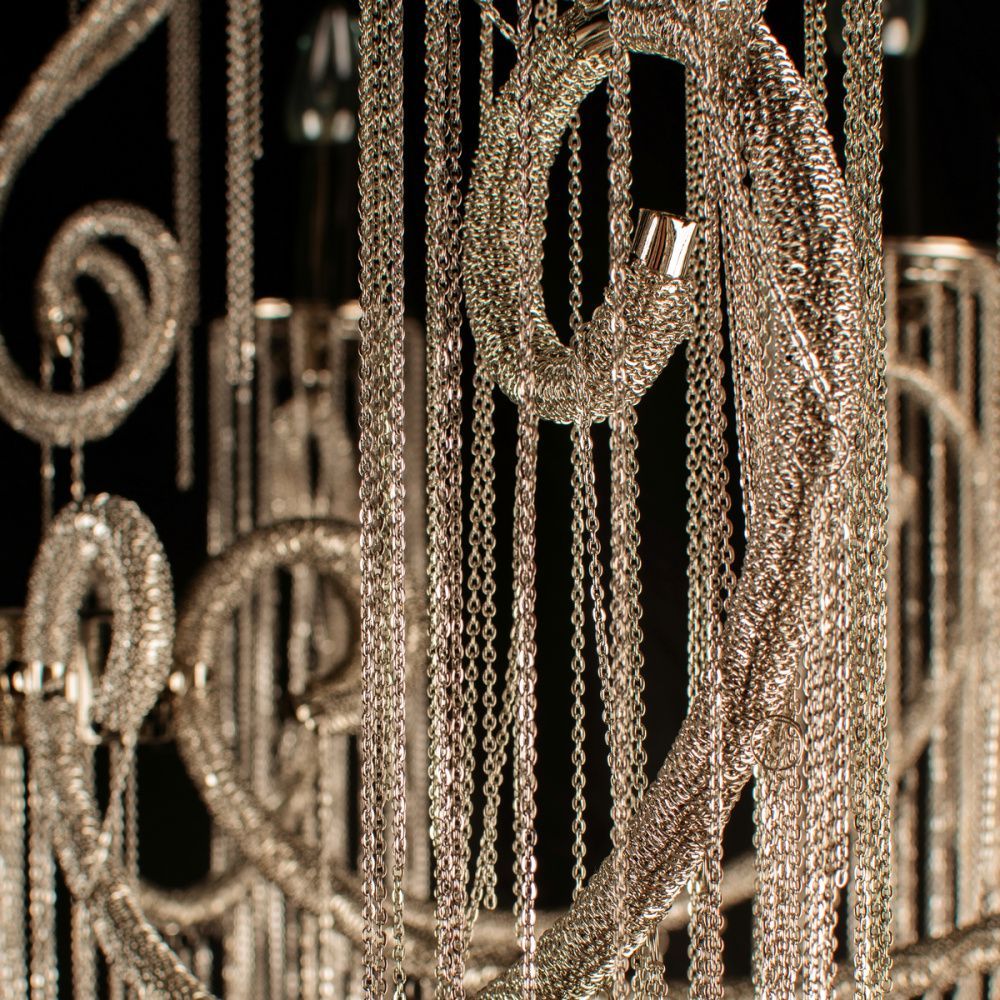 Подвесная люстра 77 см, Loft IT Wonderland 10405/8, никель