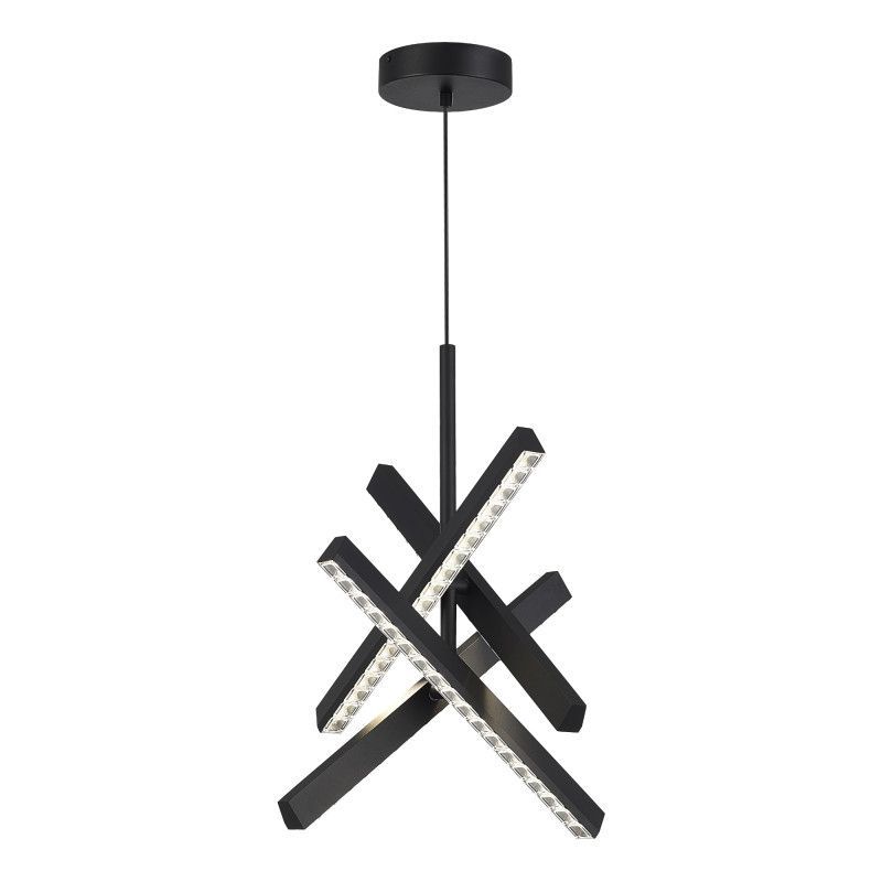 Подвесной светильник 42,3*42,3*-150 см, *LED, 43W, 4000K, ST-Luce Euclidics SL1018.413.04, черный