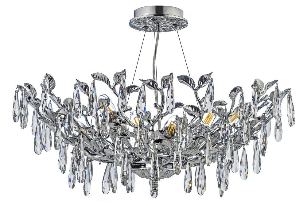 Люстра подвесная *60*43 см, LED*E14*40W, Dio D`arte Acerra Acerra E 1.5.60.100 N, никель