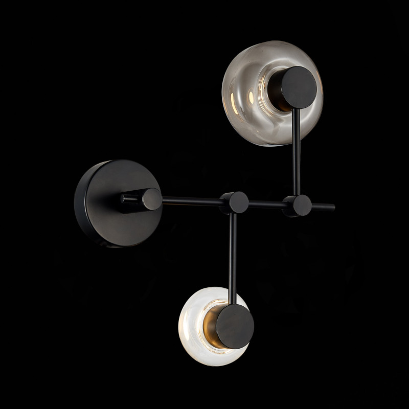 Светильник настенный 34 см, 6W 3000K ST LUCE VALLO SL6005.401.02 Черный