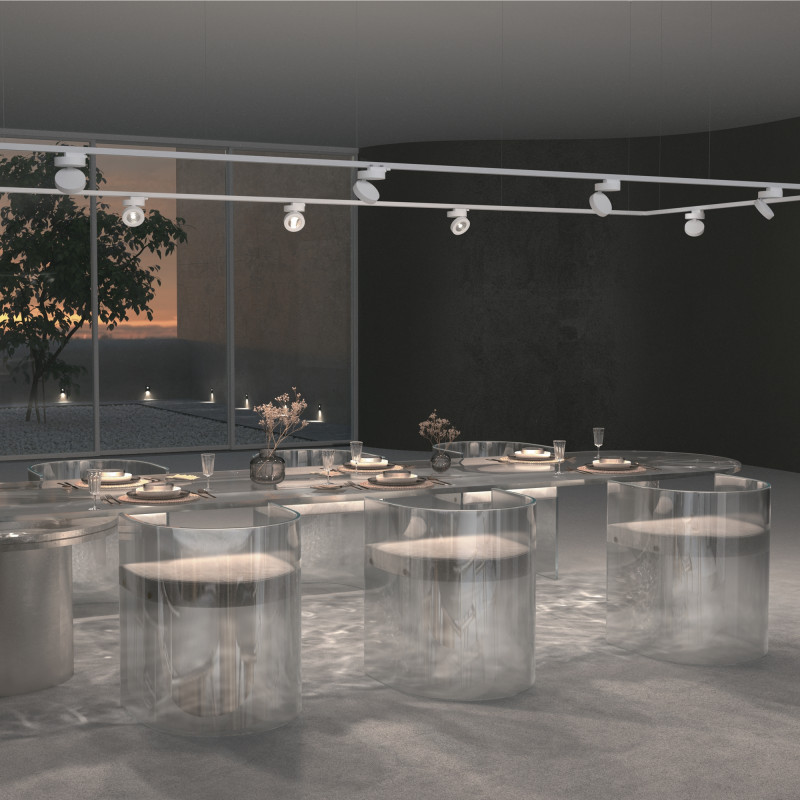 Трековый светильник Maytoni Track TR006-1-12W3K-W4K, белый, LED, 12W, 4000K, 860Lm