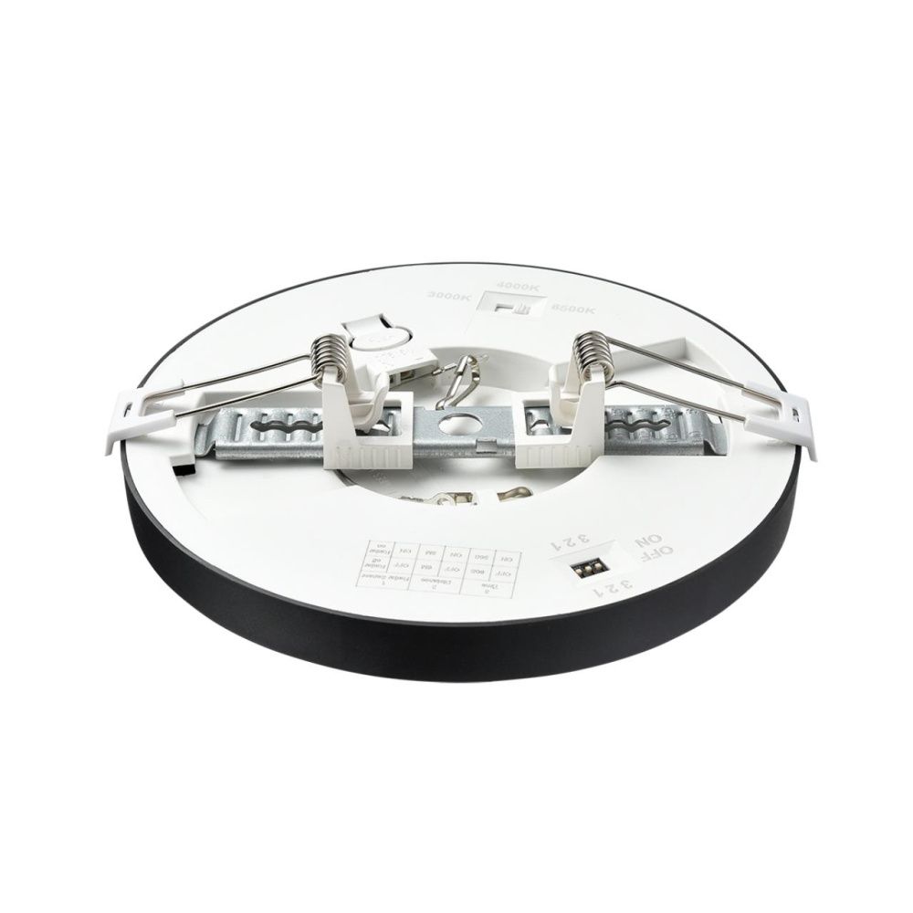 Светильник потолочный *17*1,7- см, 1*LED*12W, 3000/4000/6500K, Sonex Nebula Black SON7788/12L, белый