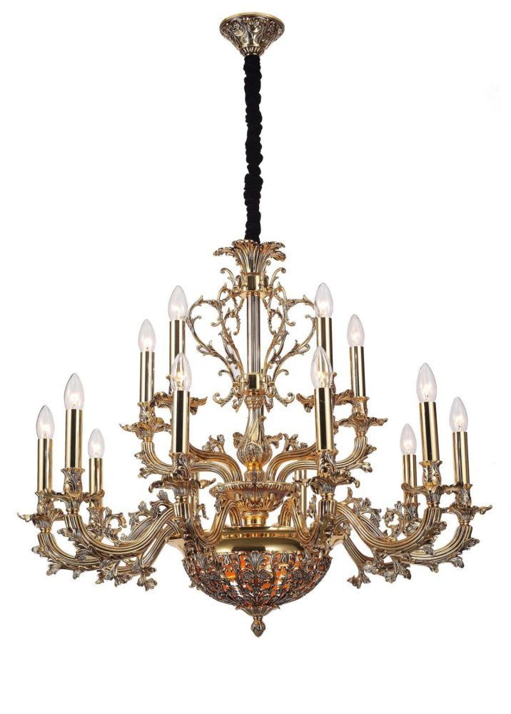 Люстра *83*137,5 см, 18*E14*40W, Lucia Tucci Firenze FIRENZE 1780.15.3 antique gold, золотой