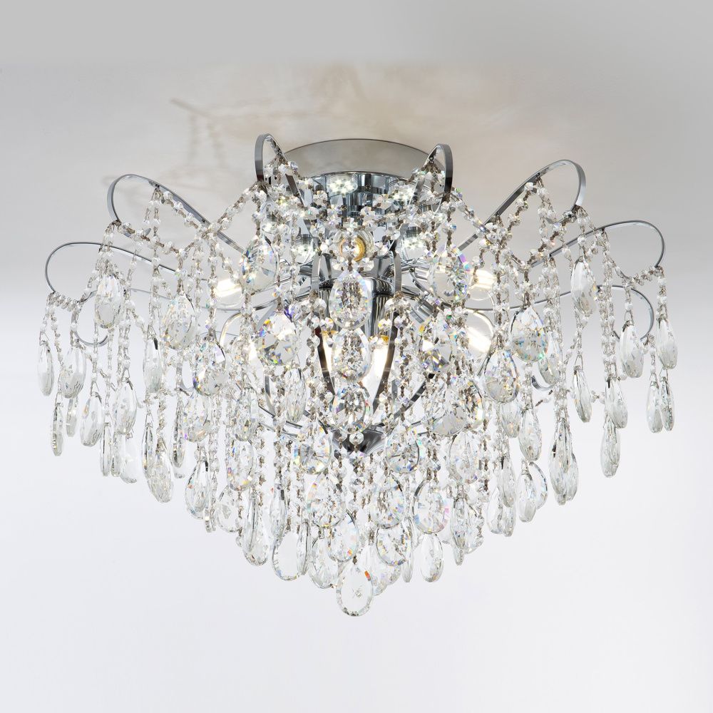 Люстра 70*70*52 см, Е14/LED 8x40+24W, Хром MODELUX ML.1702.8 CR