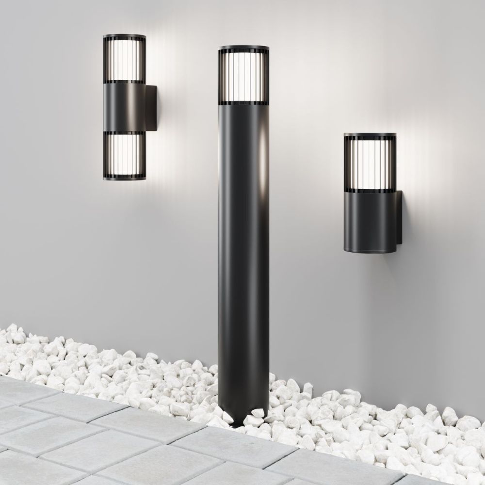 Уличный настенный светильник 32 см, Maytoni Alura O492WL-02GF, черный