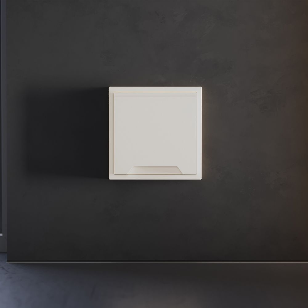 Накладка для розетки с заземлением, защитными шторками и крышкой, S70, хлопок Voltum VLS000813