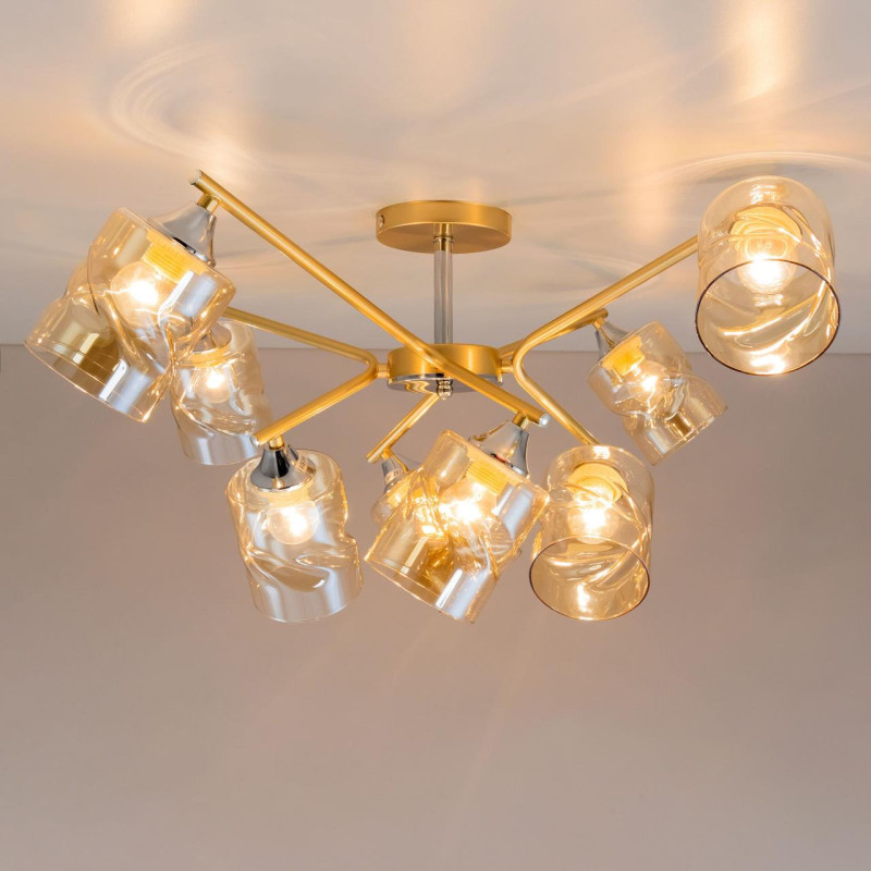 Люстра 70 см Citilux Клод CL137182 золото