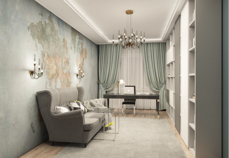 Настольная лампа Favourite Statera 3045-1T, L170*W295*H470, каркас черного цвета, плафон из белого матового стекла, декоративный элемент цвета золота в виде монетки