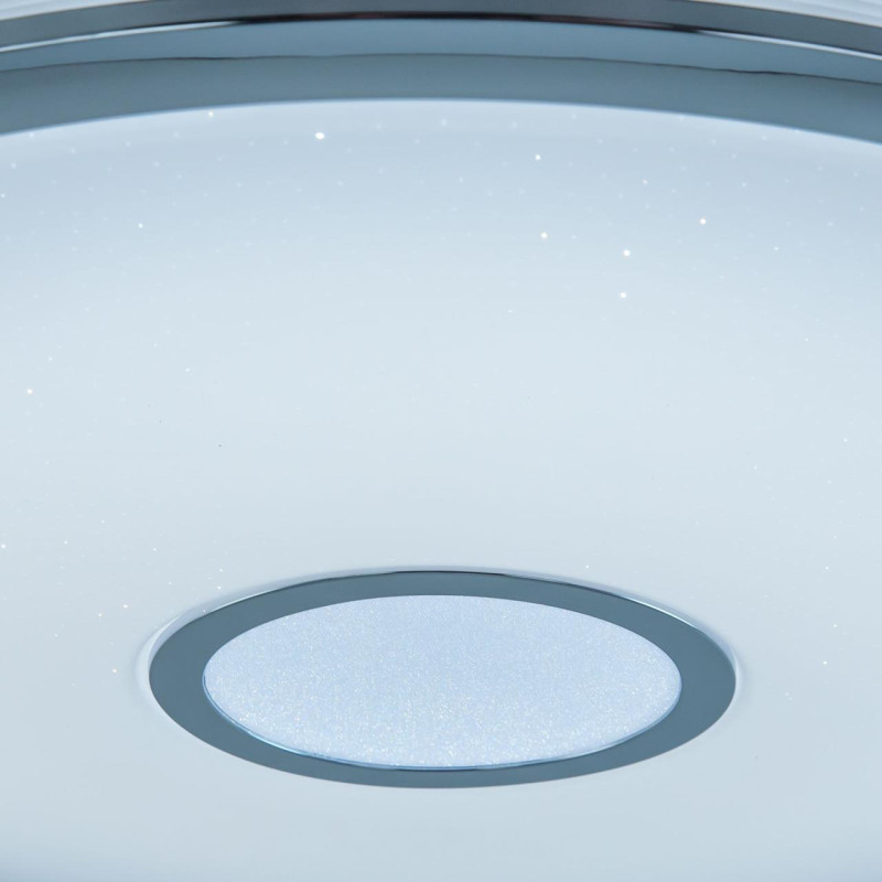 Светильник 59 см, 85W, 3000-5500K, 7700Lm, 26 м2 Citilux Старлайт Смарт CL703A80G, белый, хром, с эффектом звездного неба