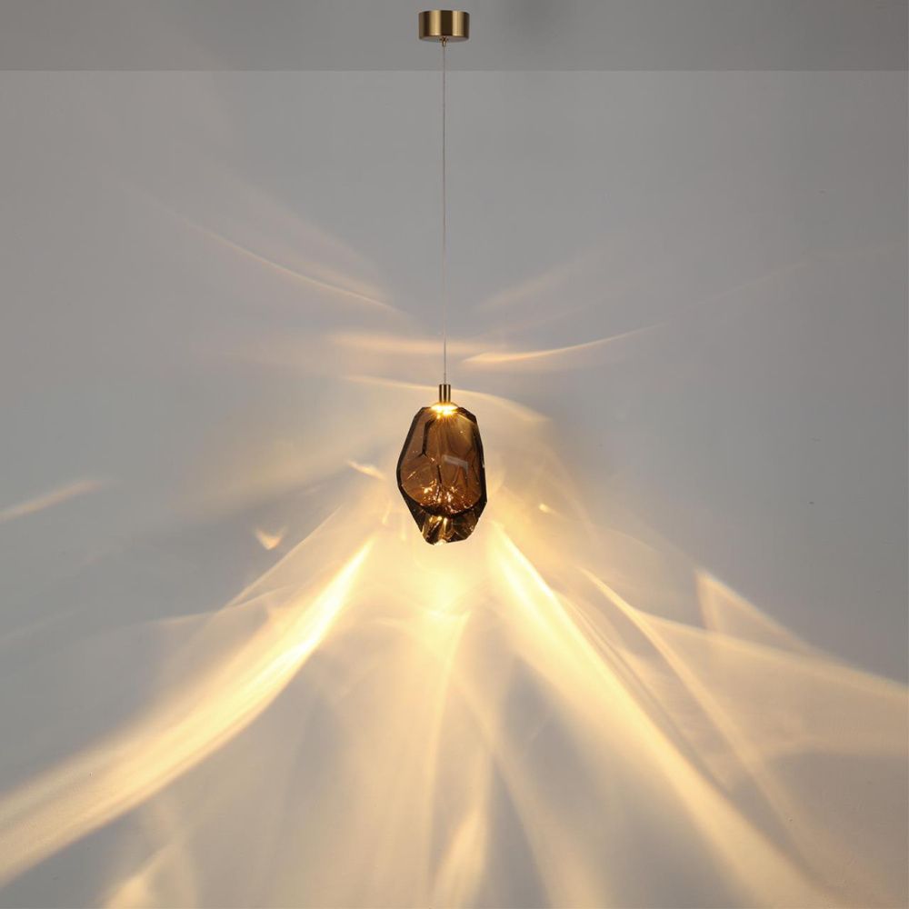 Подвесной светильник 14*21*250- см, 1*LED*4W, 3000K, Odeon Light Gemme 7112/4LA, коричневый