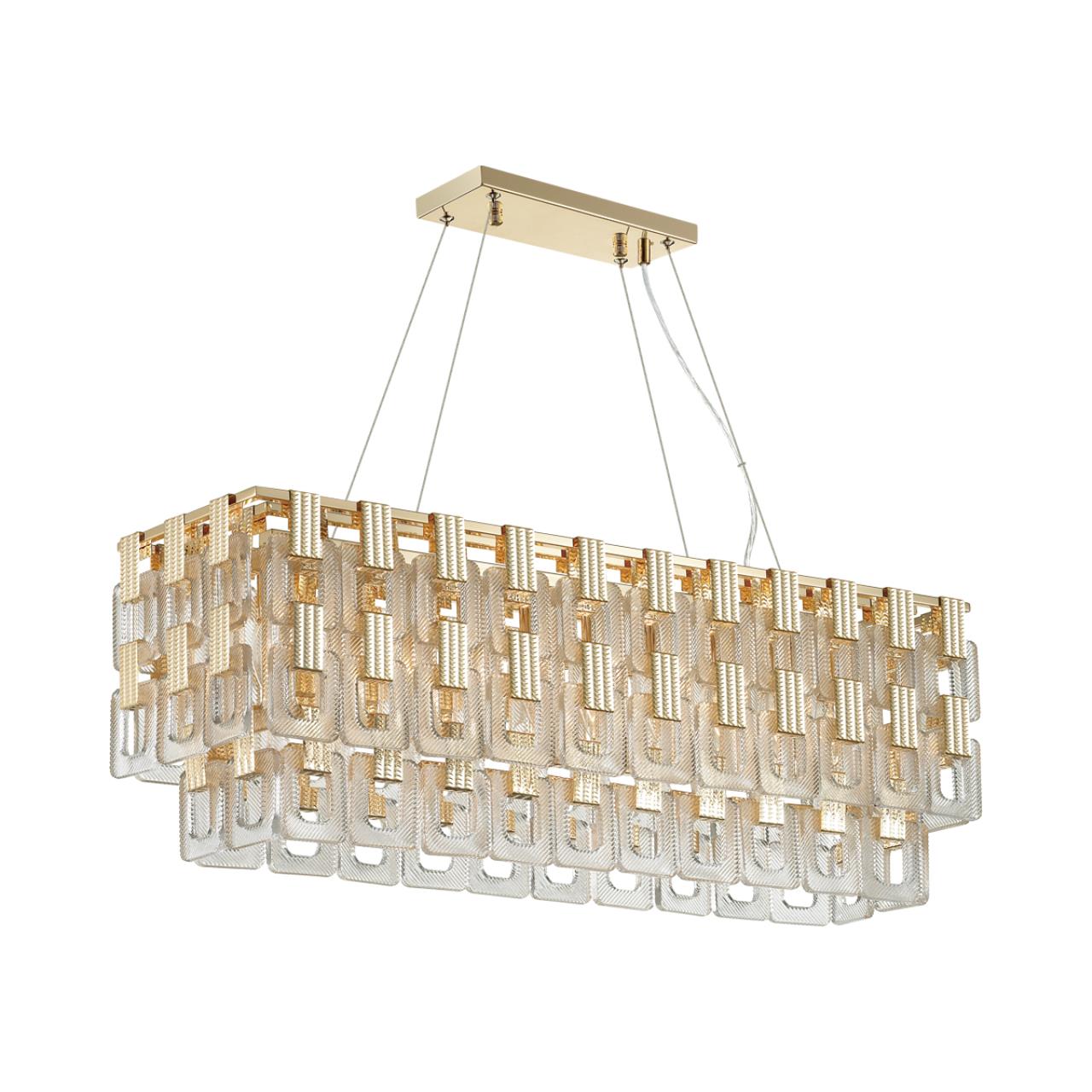 Подвесной светильник 83*22 см Odeon Light Buckle 4989/10 Золото
