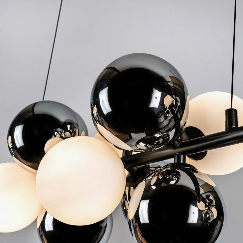 Подвесной светильник 155x23xсм, G9, 12xG9Вт, , Modelux MS.8055.12 BK Черный