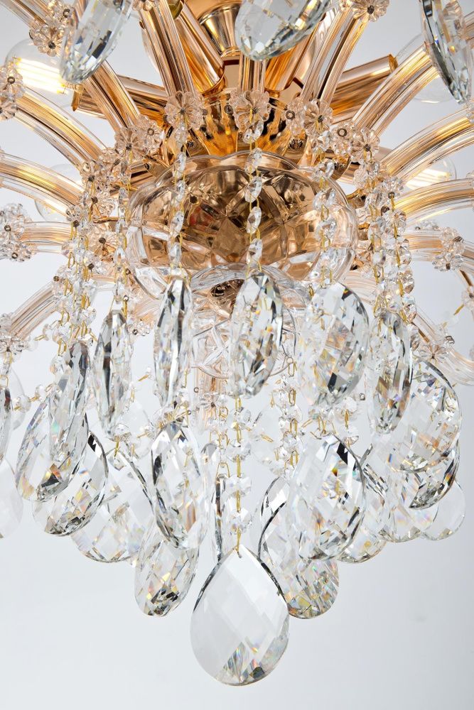 Подвесная люстра 64*64*96 см, Е14 8x40W, Золото, Янтарный MODELUX premium ML.7001.8P