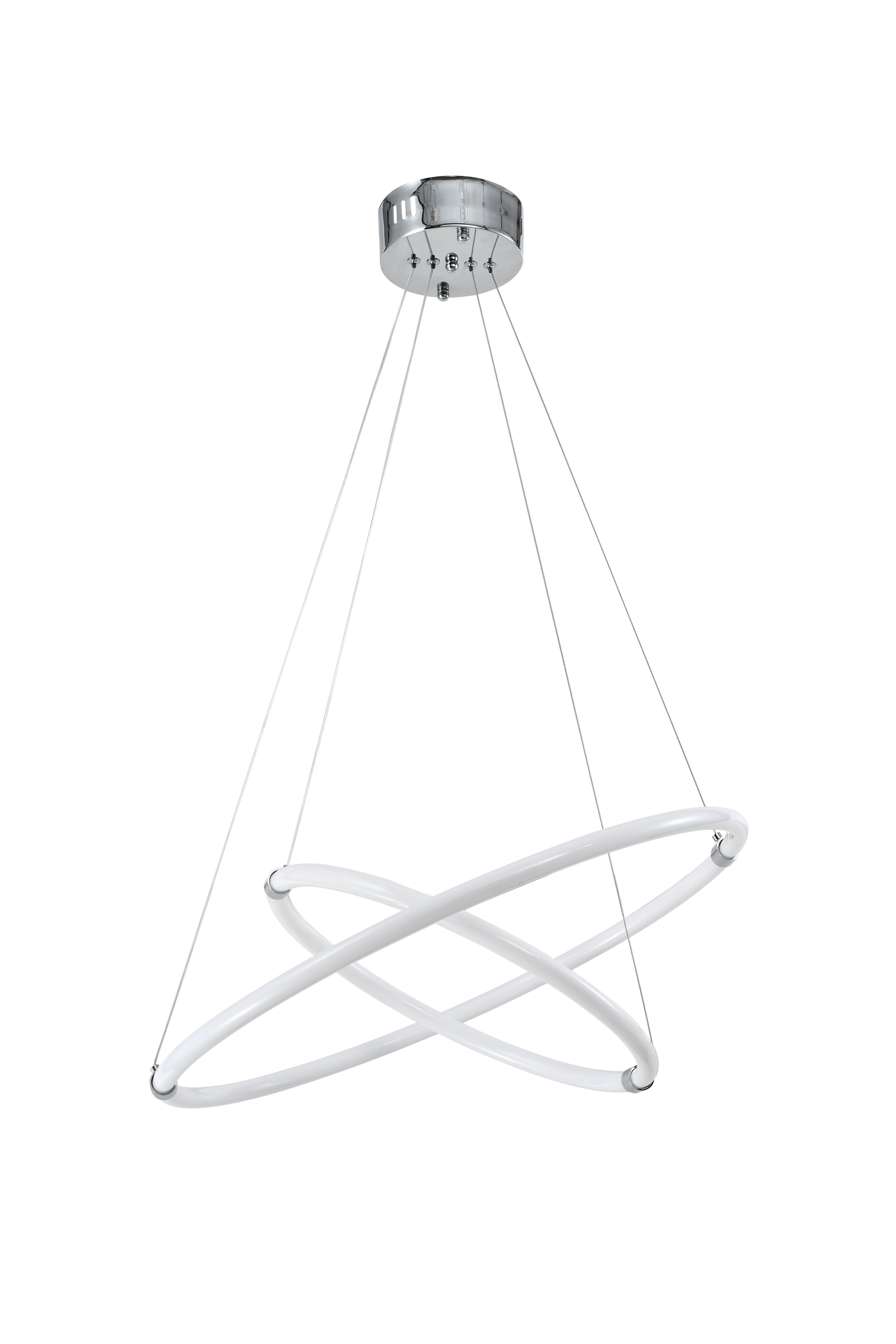 Светильник подвесной 60/40 см, LED 96W 4000K хром Zortes Blasy ZRS.57793.96