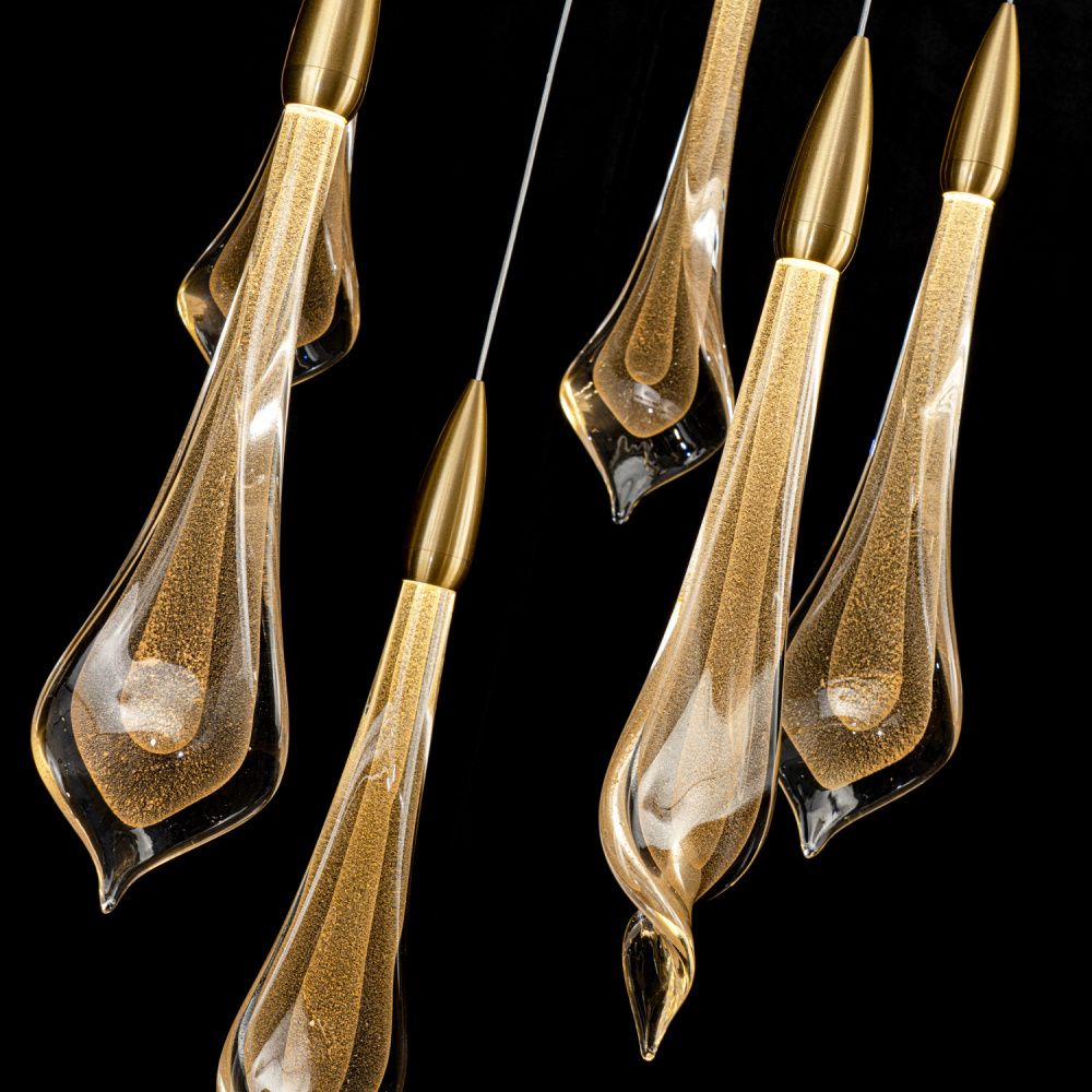 Светильник 160*160*150 см, LED*97W, 4000K, Modelux  ML.89181.22 BS, Латунь