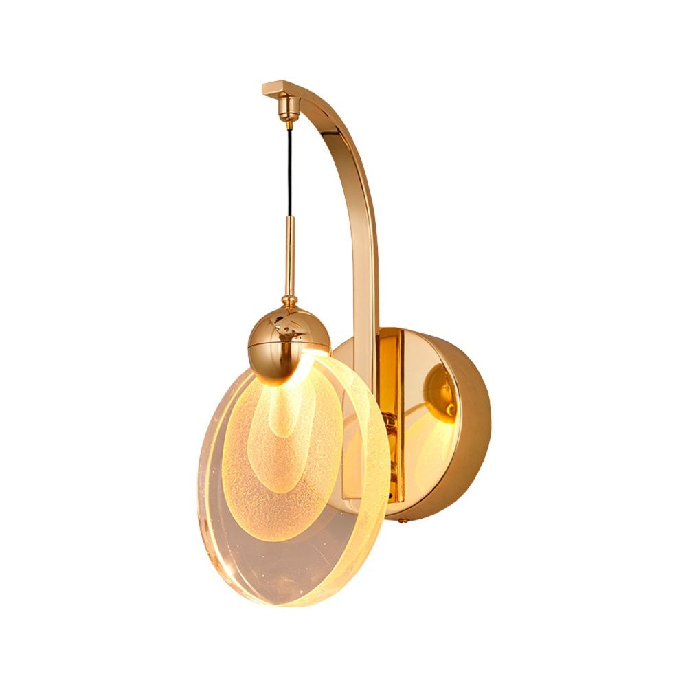 Бра 15*16*30 см, 1*LED*5W, 3300K Gerhort G61364/1wGD CL+WT, Золото