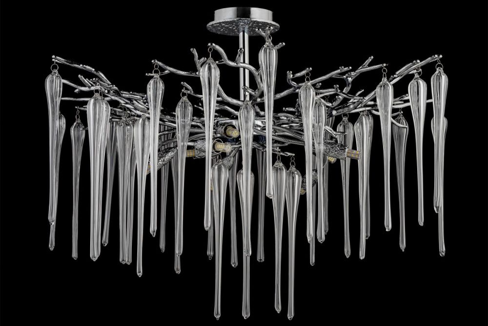 Люстра потолочная *76*58 см, 10*G9*40W, Dio D`arte Tavenna Nickel Tavenna H 1.3.76.101 N, Никель