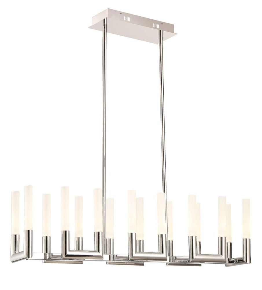 Люстра 98*22,5*100 см, 16*LED*3W, K, Lucia Tucci Flop FLOP 3390.16 chrome, хром