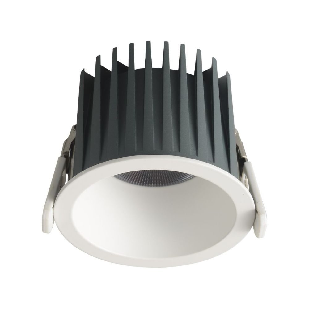 Встраиваемый светильник 8 см, 12W, 4000K, Crystal Lux CLT 008C83 WH 4000K IP54, белый, вр 7,5 см
