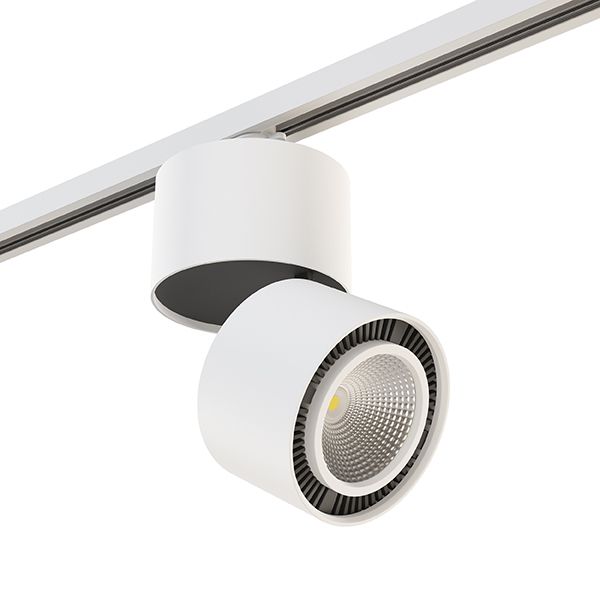 Трековое крепление Lightstar ASTA 592066 с 1-фазным адаптером к 21383х/21483х БЕЛЫЙ, шт