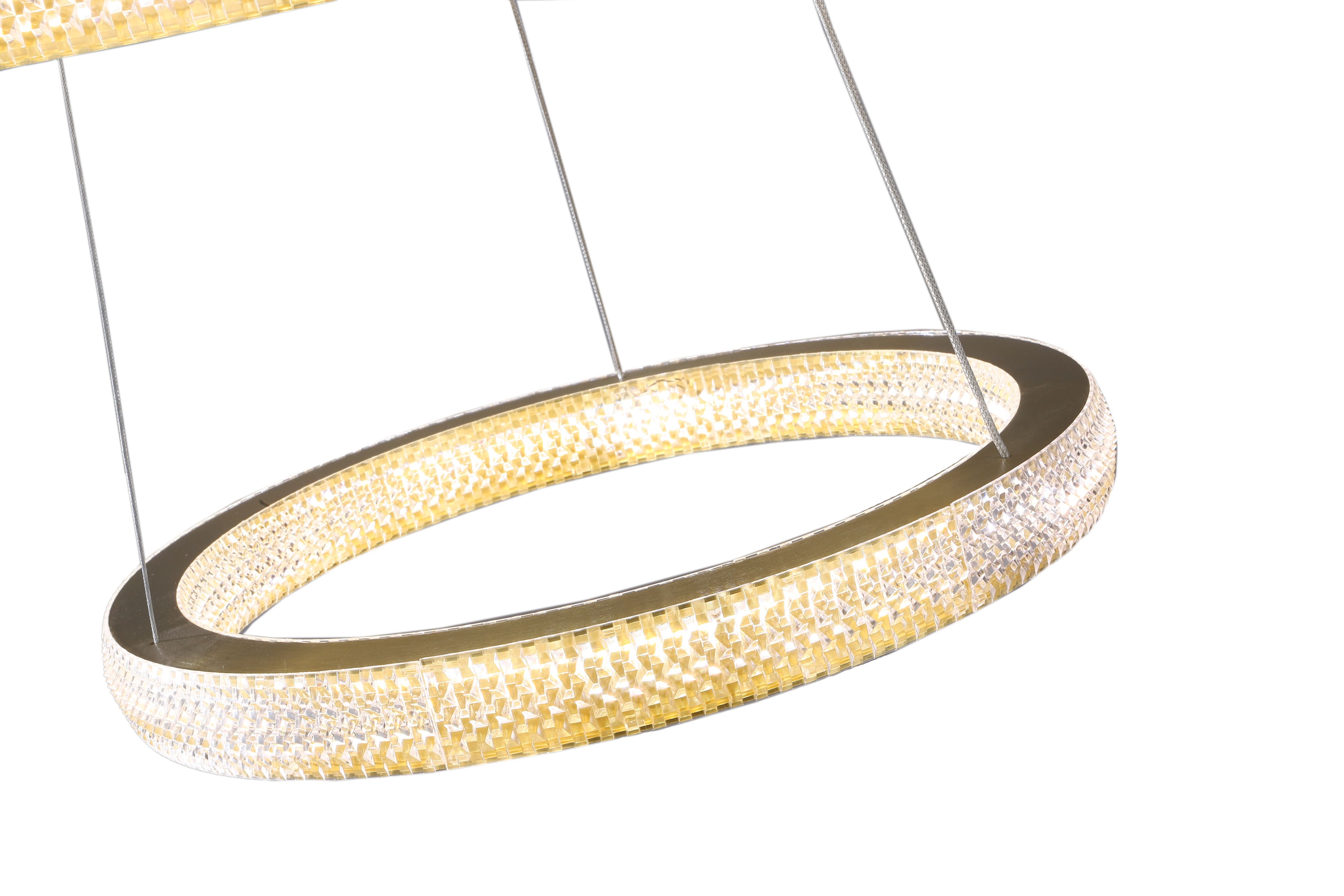 Светильник подвесной 40/60/80 см, LED 126W 3000/4000/6000K бронза Zortes Grace ZRS.30220.126