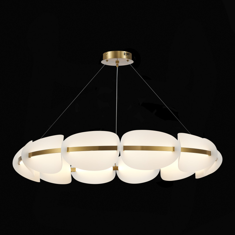 Люстра подвесная 100*18 см, 1*LED 65W 3000K золотистый ST Luce Etoile SL1304.203.65