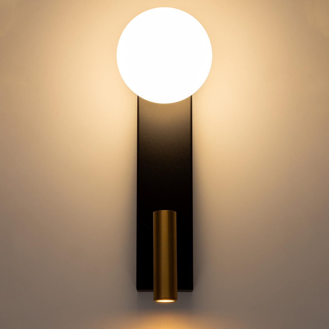 Светильник 29 см, G9+LED, 3000K, Citilux Декарт CL704451, черный-бронза