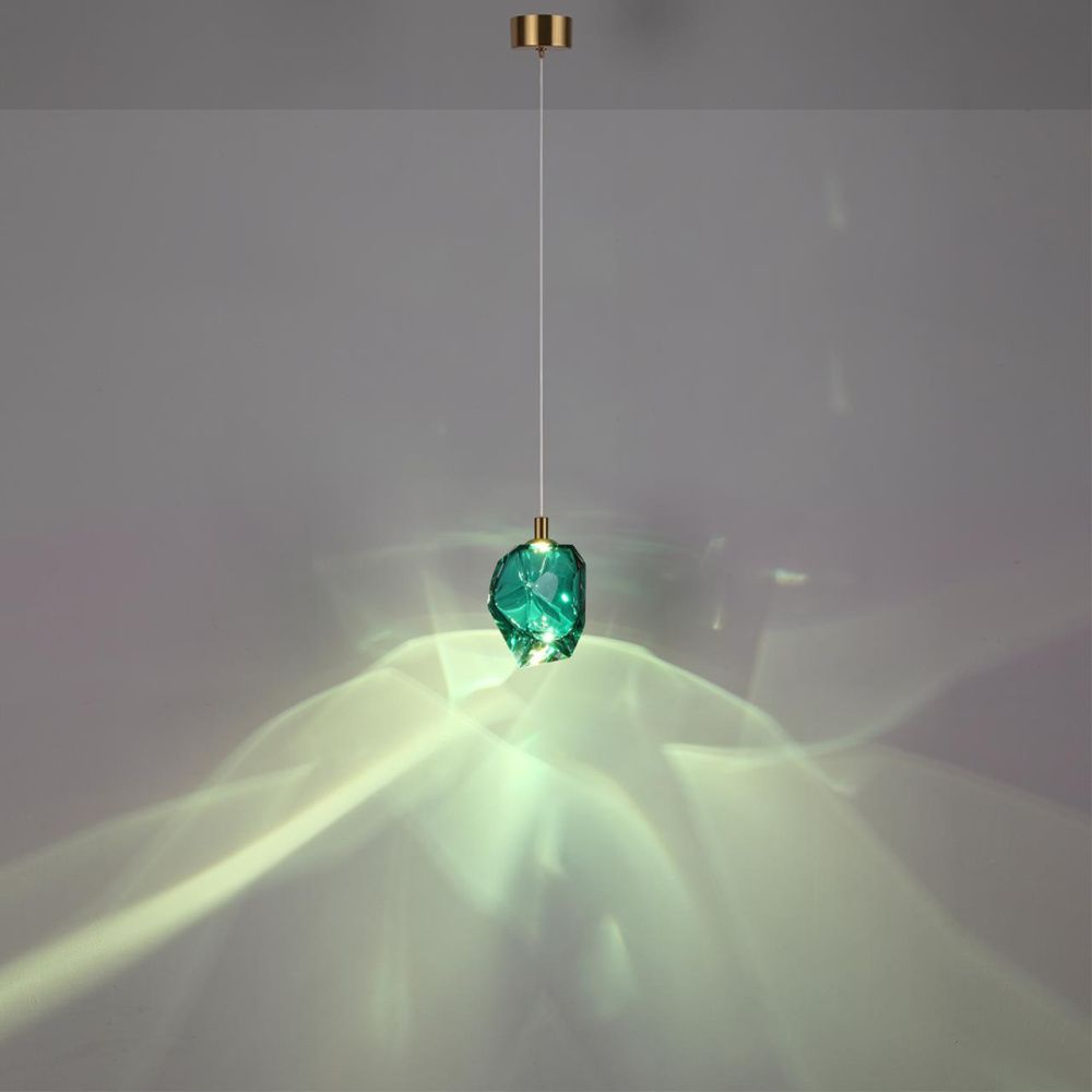 Подвесной светильник 13*5*250- см, 1*LED*4W, 3000K, Odeon Light Gemme 7110/4LB, цветной