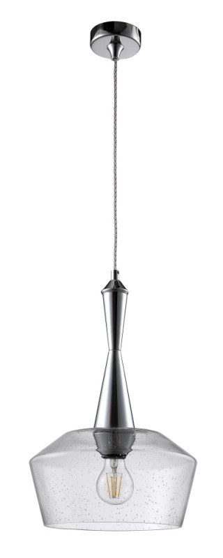 Подвесной светильник, 28 см, хром, Crystal Lux FRIO SP1 CHROME
