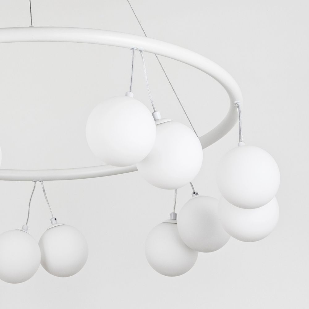 Подвесной светильник 80*70/150 см, 14*G9  MODESTYLE MS.6120.14 WH белый