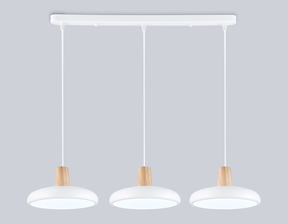 Светильник светодиодный подвесной 55*20*80- см, **W, 3000-6000K, Ambrella Light Comfort FL4840, белый , дерево