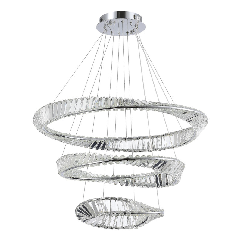 Светильник подвесной 80*280 см, LED*1*97W, 4000K, St Luce Ritorto SL6204.101.03, Хром