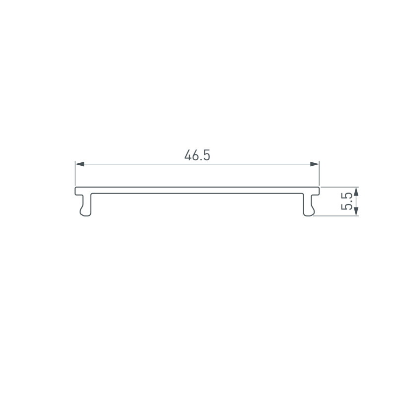 Экран Arlight 036340 200*4,6*0,5 см. Цена указана за 2 метра. Продается кратно 2 метрам.
